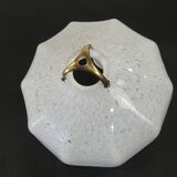 suspension with marbled opaline lampshade/vintage