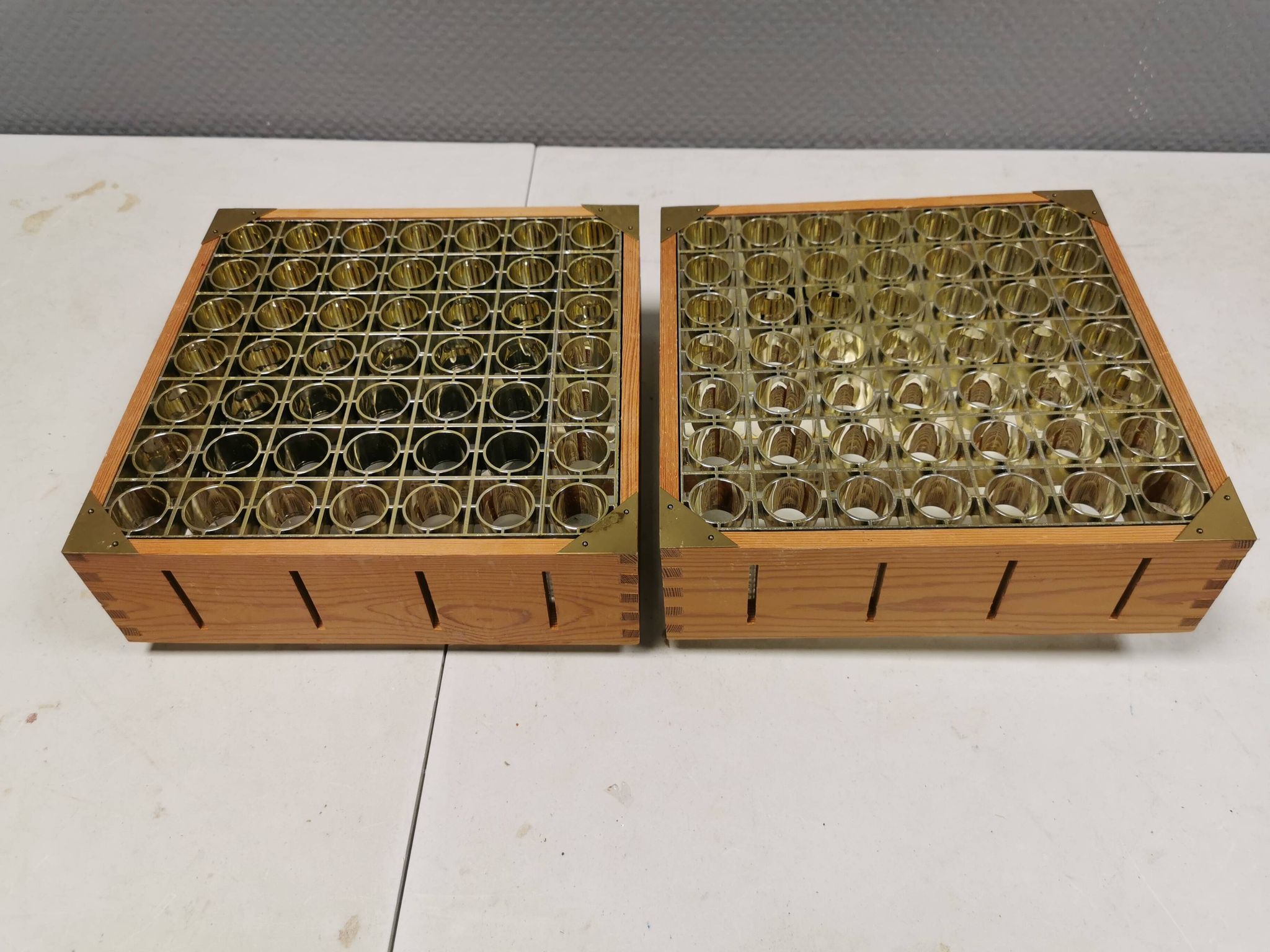 A pair of ceiling lights from Swedish Alda 1980s.