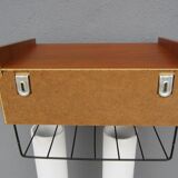 Scandinavian teak wall shelf