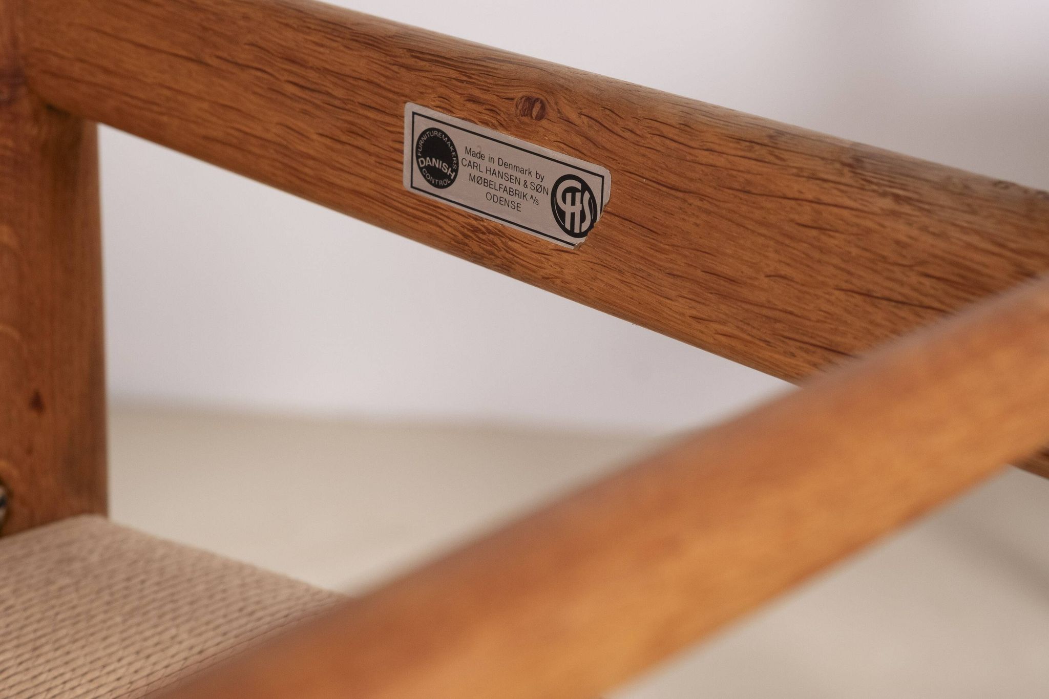 6x Hans J. Wegner Dining Chair CH36 in Oak, 1970s Denmark