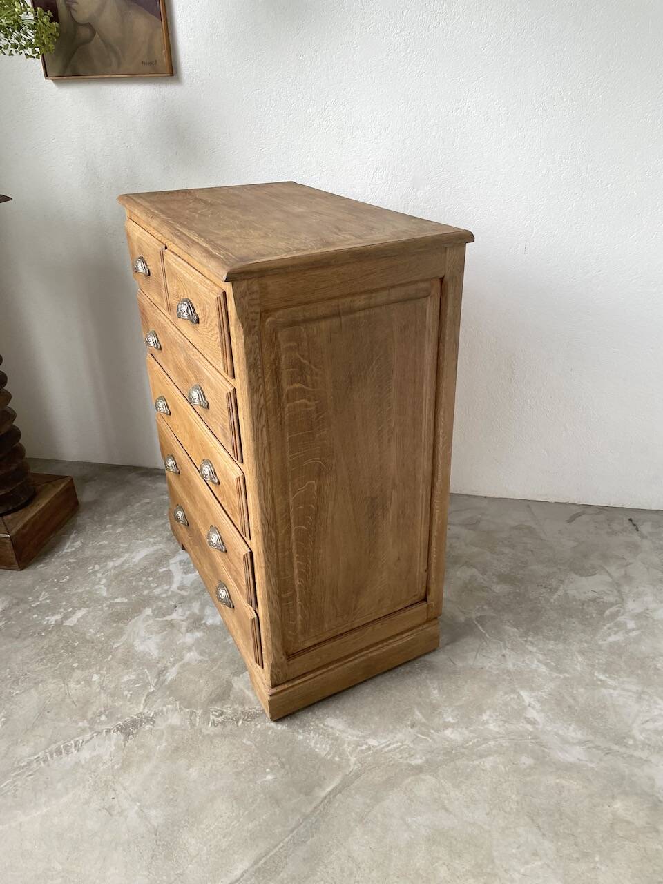 1950 oak chiffonier chest of drawers