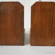Art Deco bookends in wood faceted balls