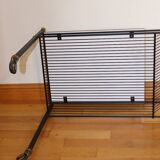 Black metal turntable table