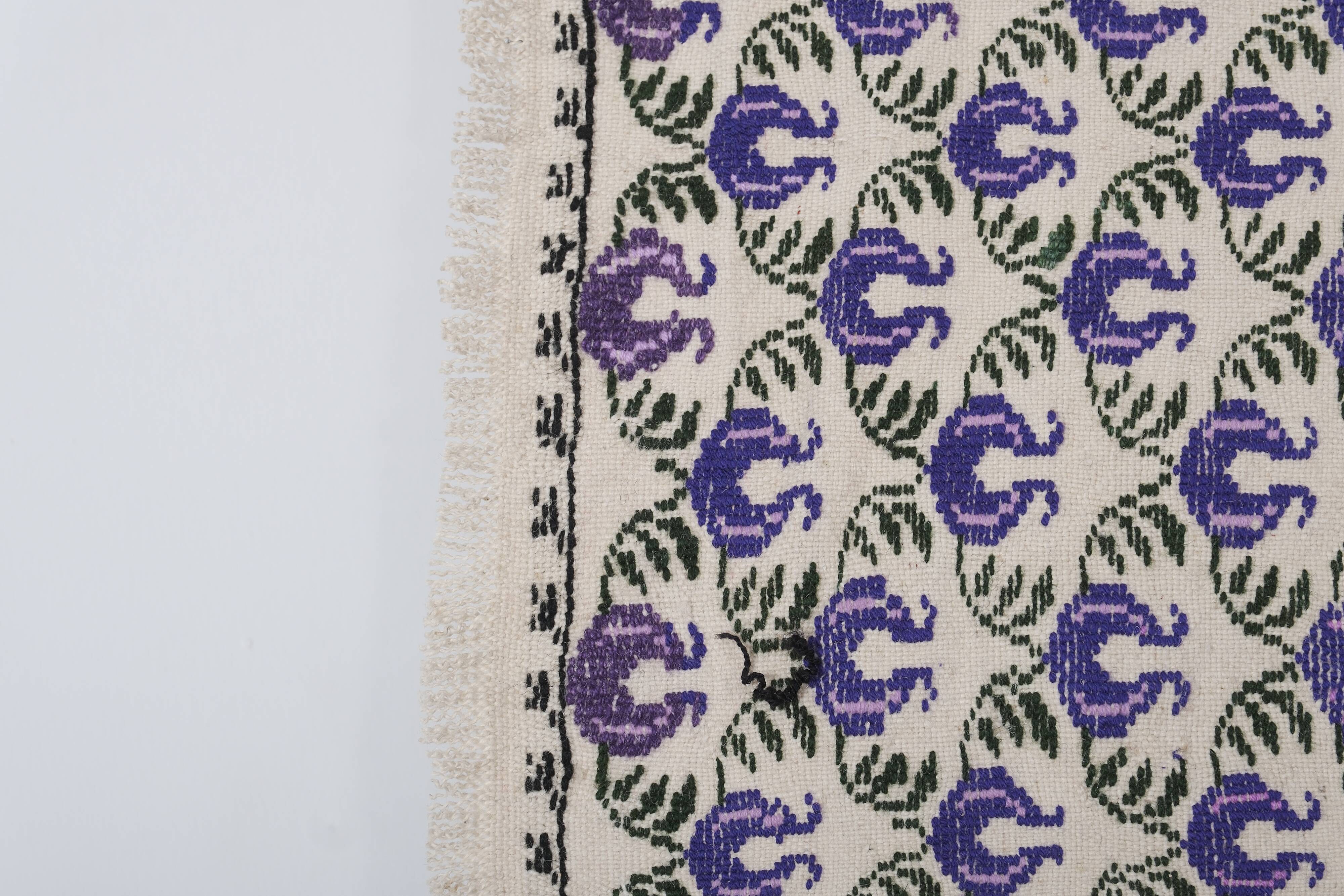 Vintage Turkish Oushak Rug Handwoven 160x250 cm