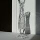 Vase soliflore en cristal taillé