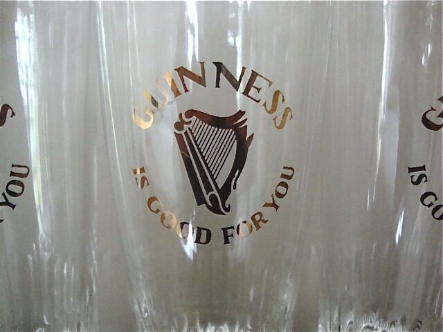 6 old beer glasses from the 80s