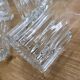 10 large vintage striped glasses