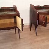 1950s Rosewood Nightstands, Mid Century Designer Nightstand