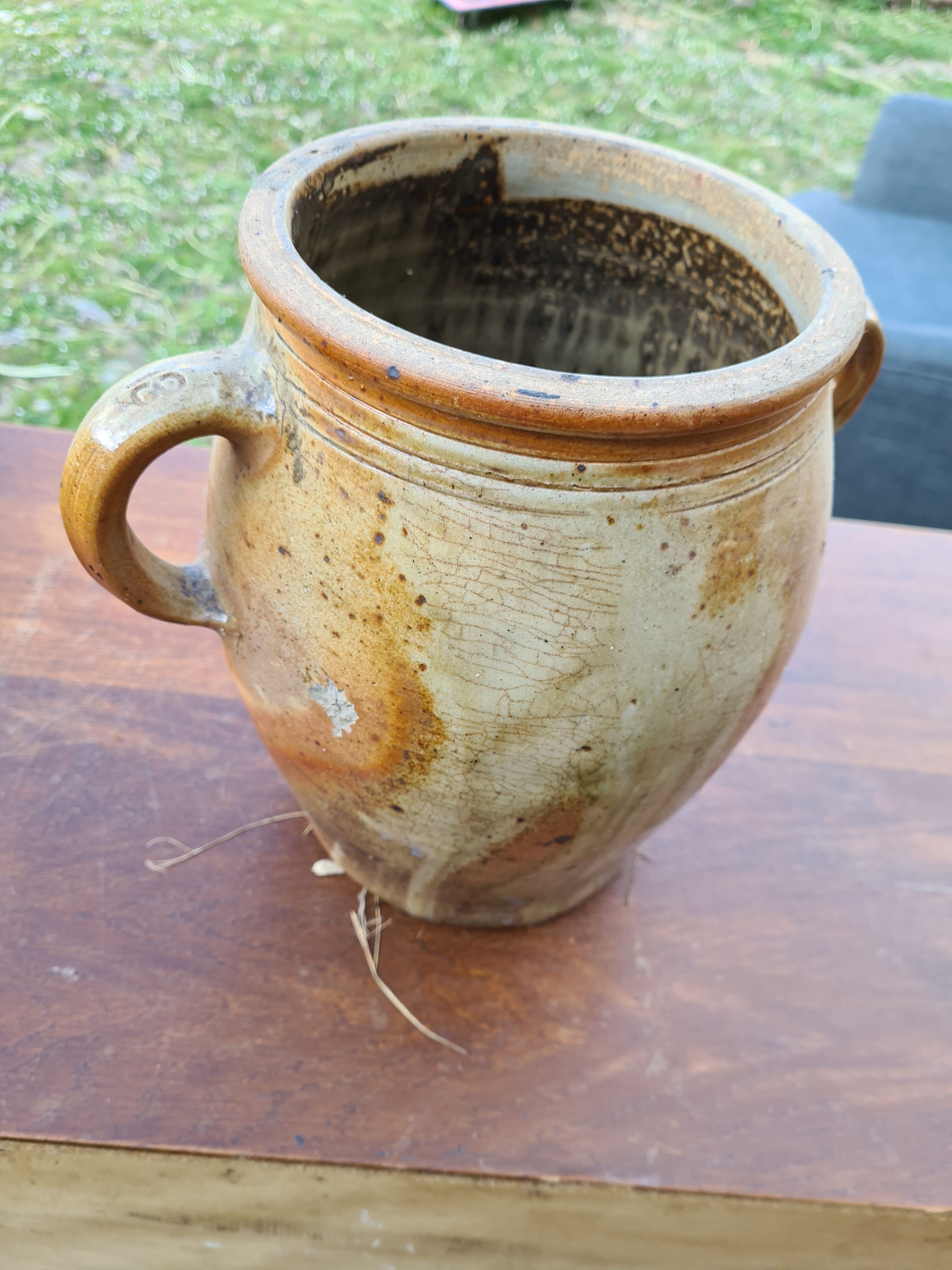 Old sandstone pot