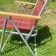 Checkered camping chair