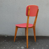 old vintage red chair