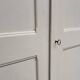 Restored 1930 art deco wardrobe, pure linen color