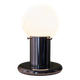 Space Age Desk Lamp in Argent Chrome with Opal White Glass Globe – 1970s Italian Memphis Postmodern