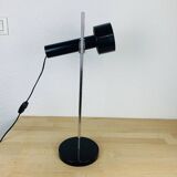 60s black and chrome adjustable spot desk lamp