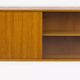 Vintage teak sideboard with sliding doors 1970s