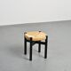 Méribel stool in black ash, Charlotte Perriand, 1950