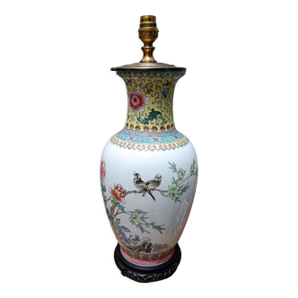 Pied de lampe en porcelaine de Chine