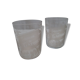 Two former glasses cups engraved Souvenir