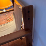 Fauteuil en Pin dans le goût d'Afra et Tobia Scarpa, 1970s