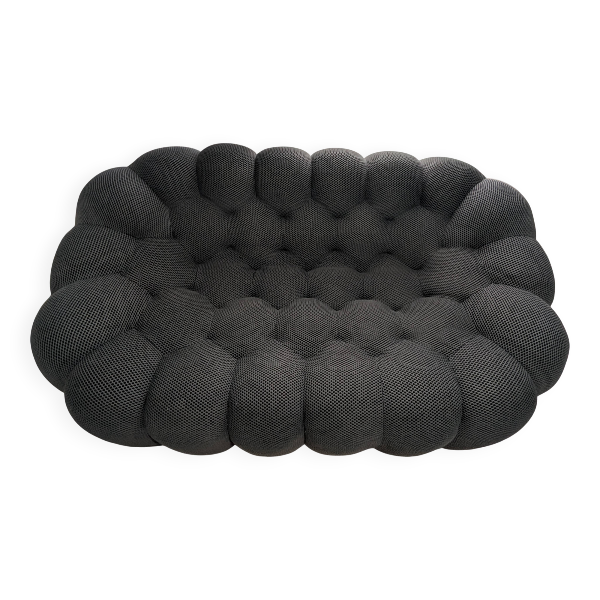 Bubble 2-seater sofa by Sacha Lakic for Roche Bobois – 3D Grey fabric
