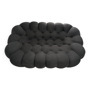 Canapé 2 places Bubble - tissu gris
