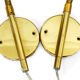 Pair of bedside wall lamps "Pilot" by KF Interör. Sweden 1960s