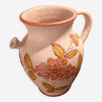 Vintage Gargoulette pitcher Autumn foliage patterns