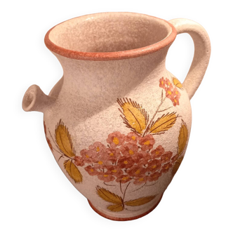 Vintage Gargoulette pitcher Autumn foliage patterns