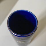 Enamelled scroll vase
