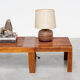 Console moderniste en noyer des années 1960