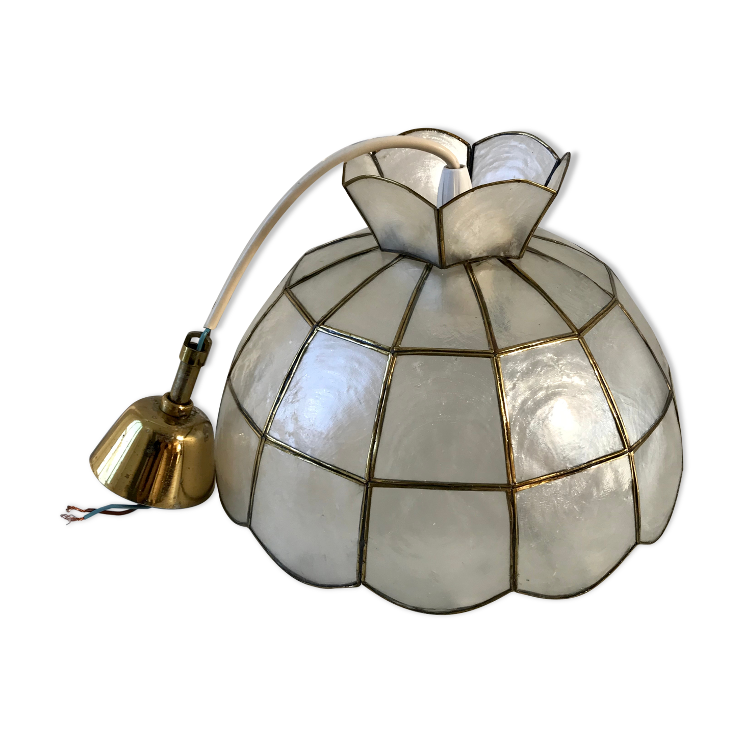Mother-of-pearl and brass suspension 50s-60s