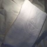 Monogramee damask tablecloth