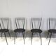 Vintage dining chairs by Calligaris, 1980s