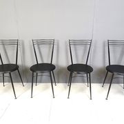 Vintage dining chairs by Calligaris, 1980s
