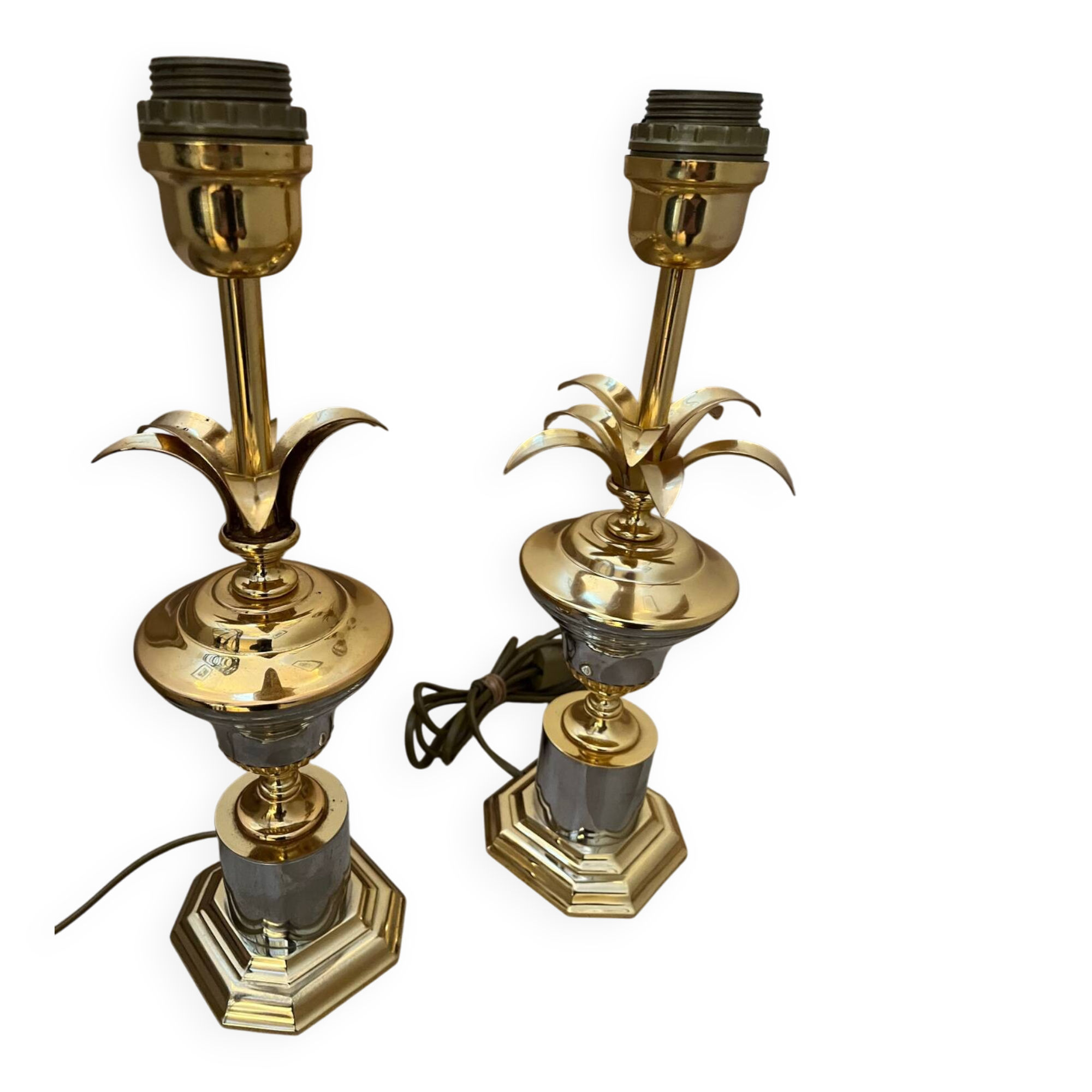 Regency style lamp pairs Maison Jansen