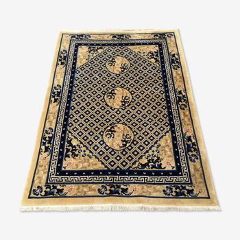 Tapis imperial de Chine Kangxi Pékin année 70185x130 cm