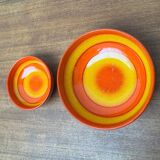 Set of 2 ceramic bowls by Baldelli, Italy.