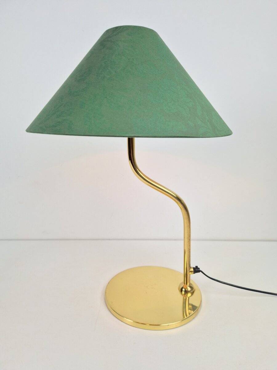 Vintage Regency Brass Table Lamp in the style of Josef Frank, 1960s