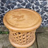 African stool Bamileke Natural brown