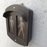 Industrial metal wall lamp pedestrian crossing