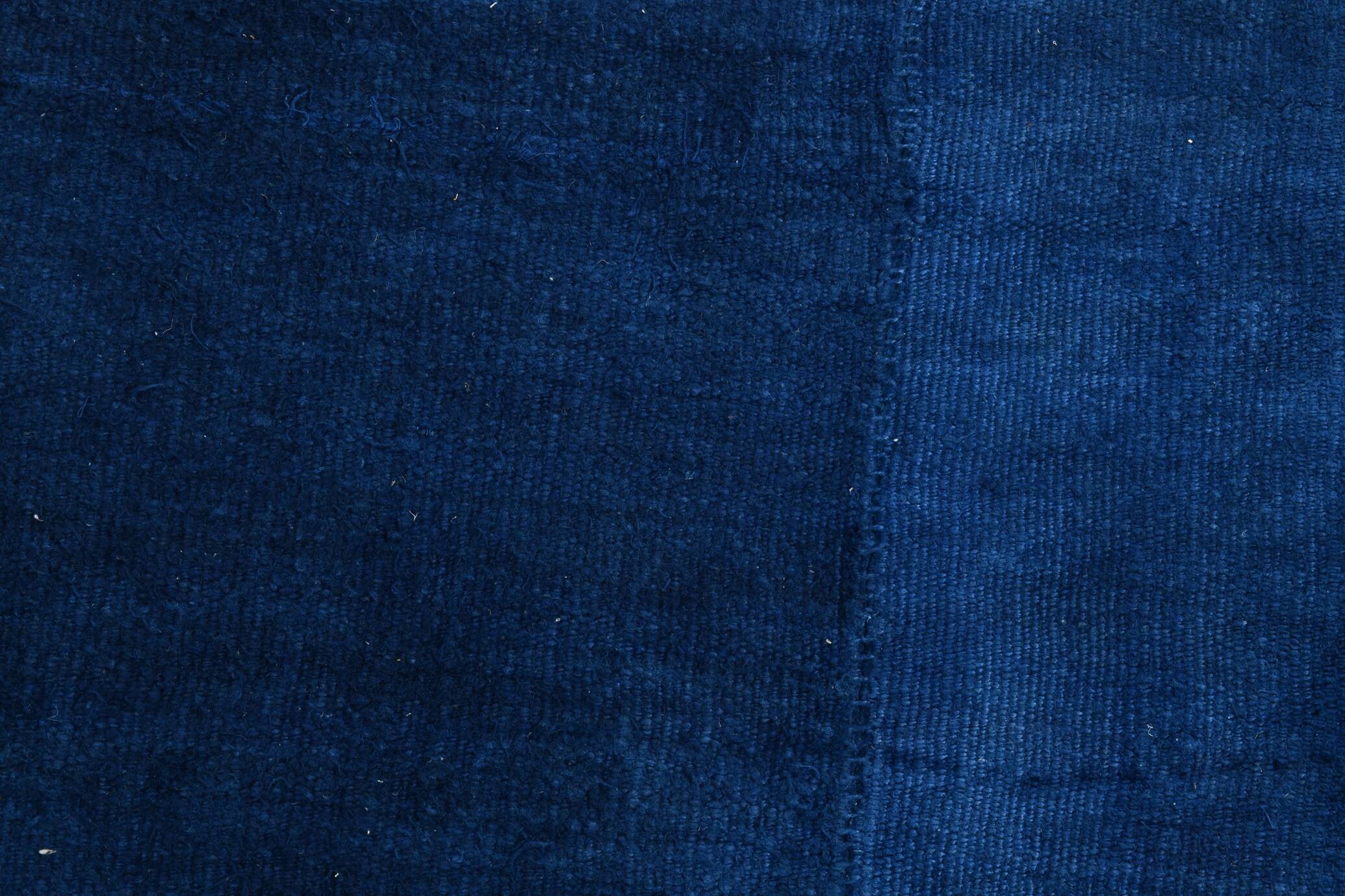 Contemporary Navy Blue Turkish Vintage Kilim Rug, 188x287Cm