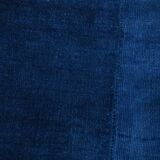 Contemporary Navy Blue Turkish Vintage Kilim Rug, 188x287Cm