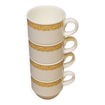 Villeroy & Boch 4 Stackable Coffee Cups