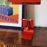 Mauro Martini, red 'Picchio' woodpecker table lamp, F.lli Martini Italy 1970s