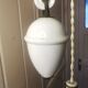 Suspension Up and down Opaline and porcelain