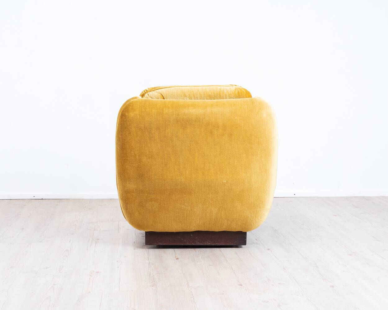 Space Age, lounge chair, 1970s, golden yellow.