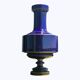 Monumental vase in blue Sèvres porcelain with gilding, architectural style.