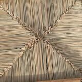 Vintage dining chairs set of 6 oak and rattan design minimalist design