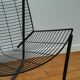 Black metal armchair design by Niels Gammelgard, new edition Ikea