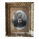 Old framed portrait photo